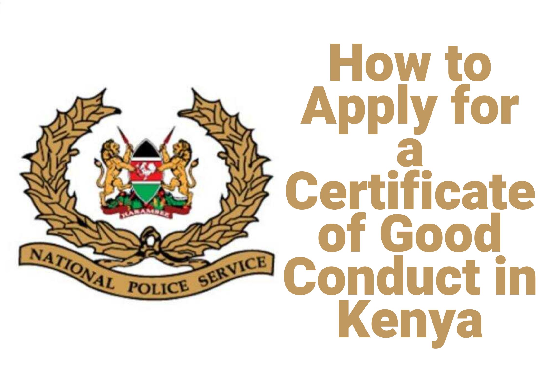 GOOD CONDUCT APPLICATION- DCI PCC